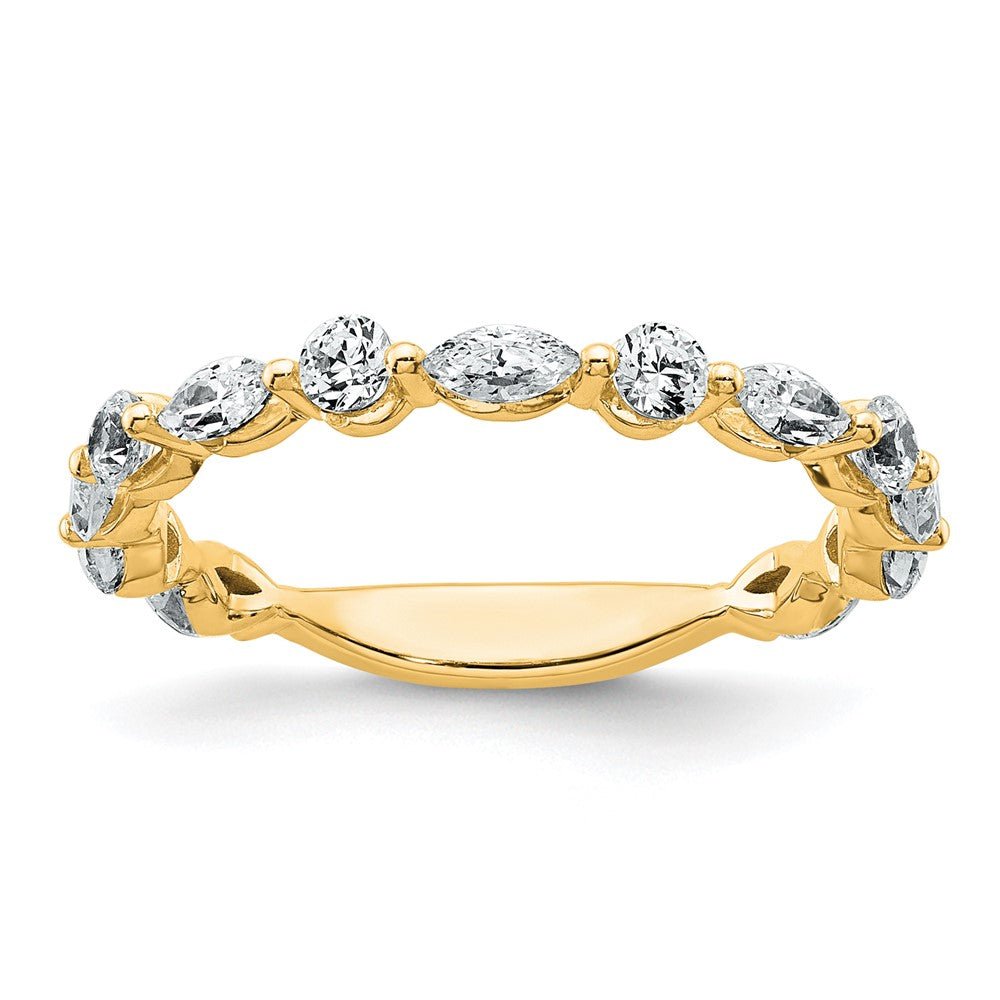 True Origin 14k 3/4 ct Lab Grown Diamond VS+ F+ Complete Wedding Band