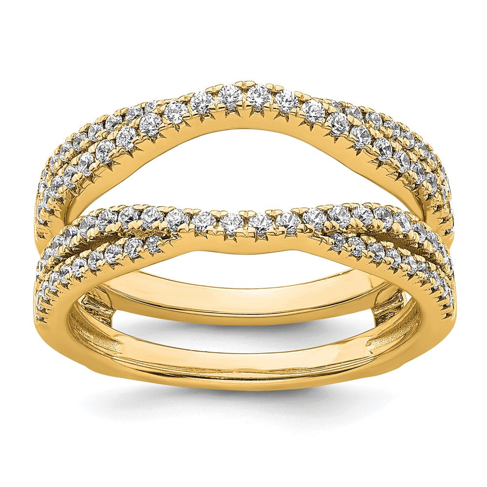 14k 5/8ct Lab Grown Diamond VS+ F+ Complete Ring Guard