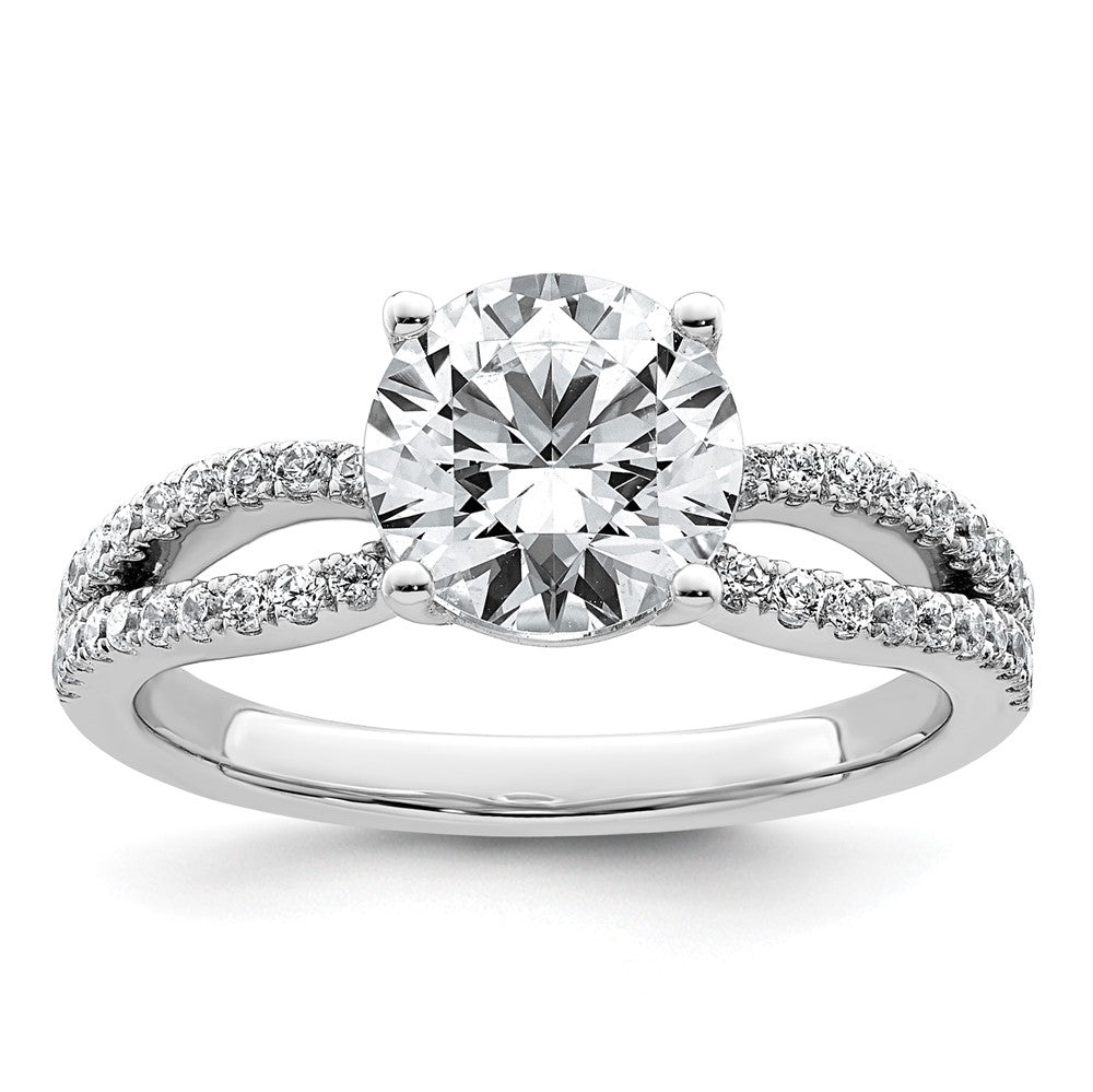 14kw 2ct Cert Lab Grown Diamond VS+ F+ Round Complete Eng Ring