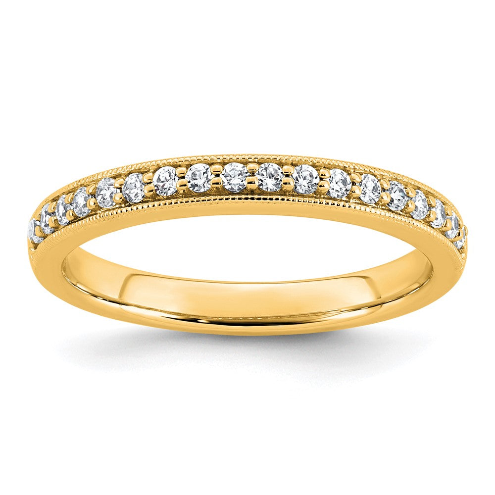 14k 1/5ct Lab Grown Diamond VS+ F+ Complete Wedding Band