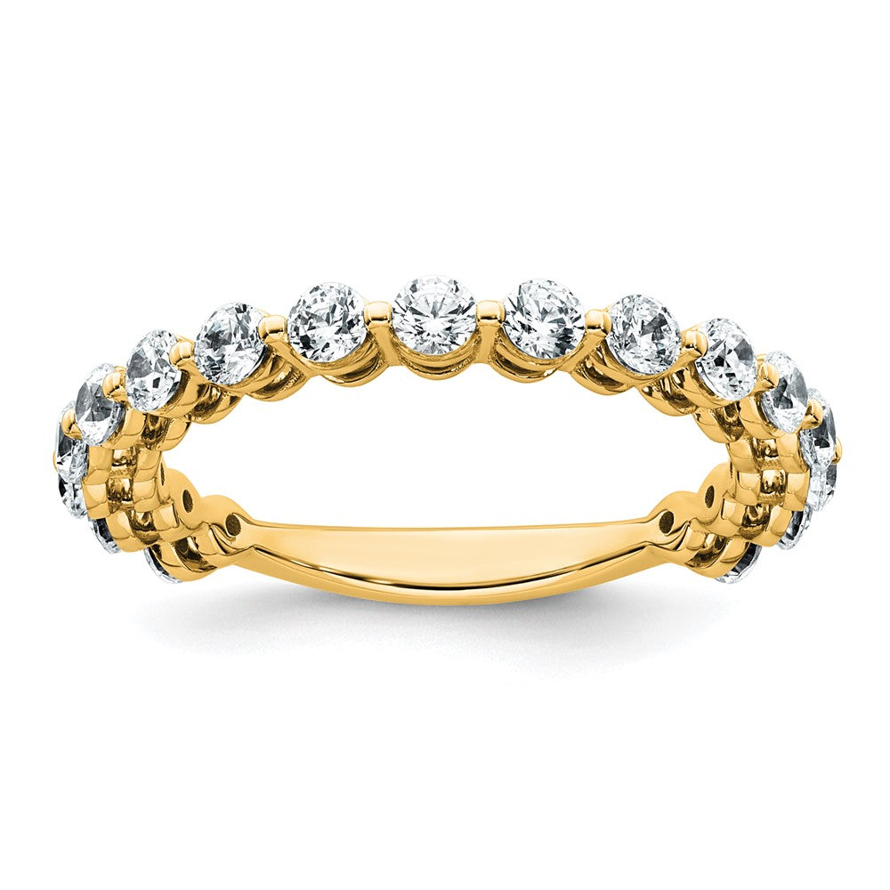 14k 1ct Lab Grown Diamond VS+ F+ Complete Wedding Band