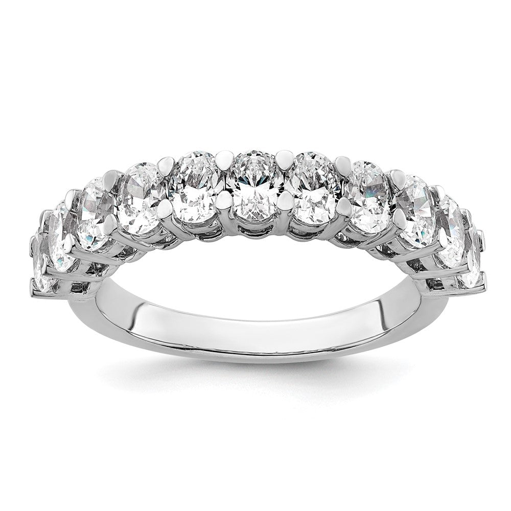 14k White Gold 1 1/2ct Lab Grown Diamond VS+ F+ Complete 5 Stone Band
