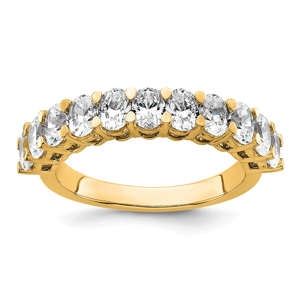 14k 1 1/2ct Lab Grown Diamond VS+ F+ Complete 5 Stone Band