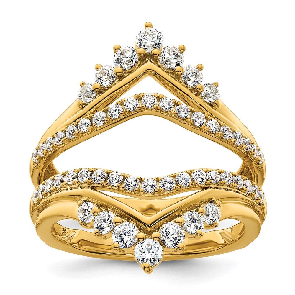 14k 1ct Lab Grown Diamond VS/SI+ G+ Complete Ring Guard
