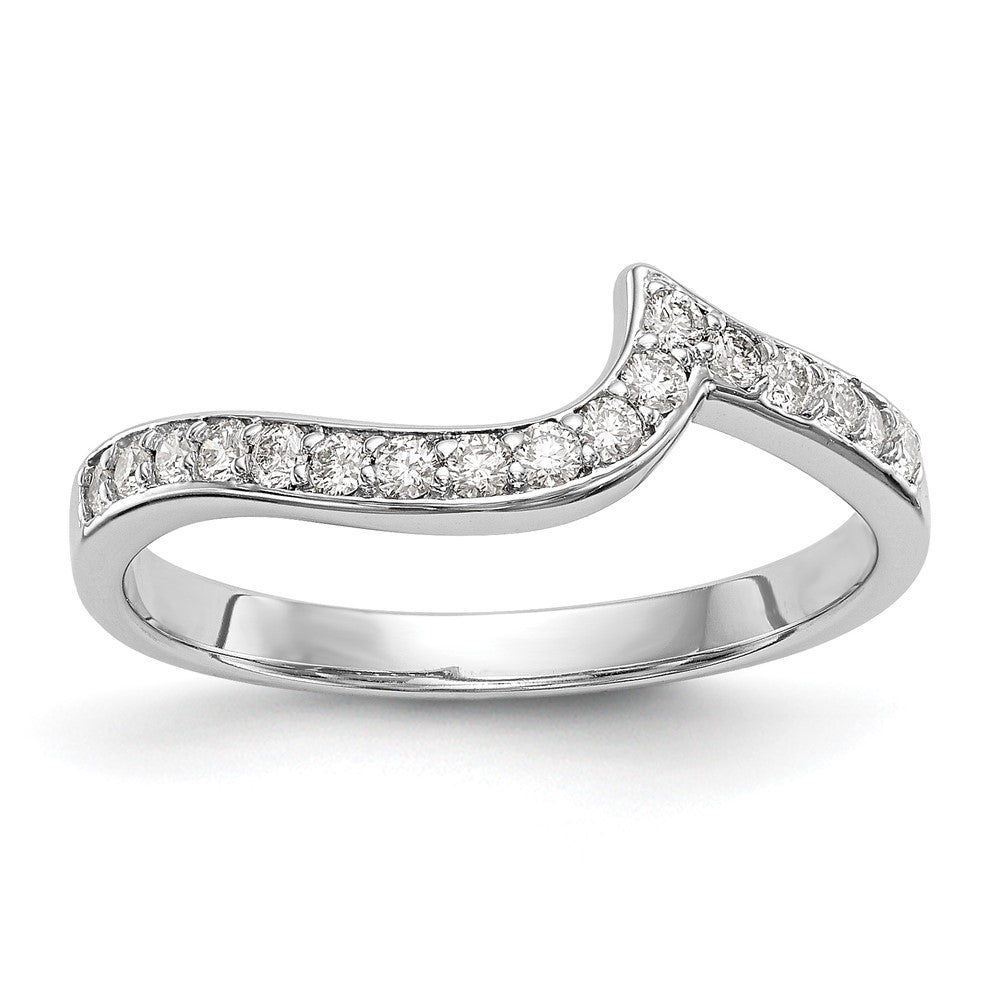14k White Gold 1/5 ct Lab Grown Diamond VS/SI+ G+ Complete Wedding Band