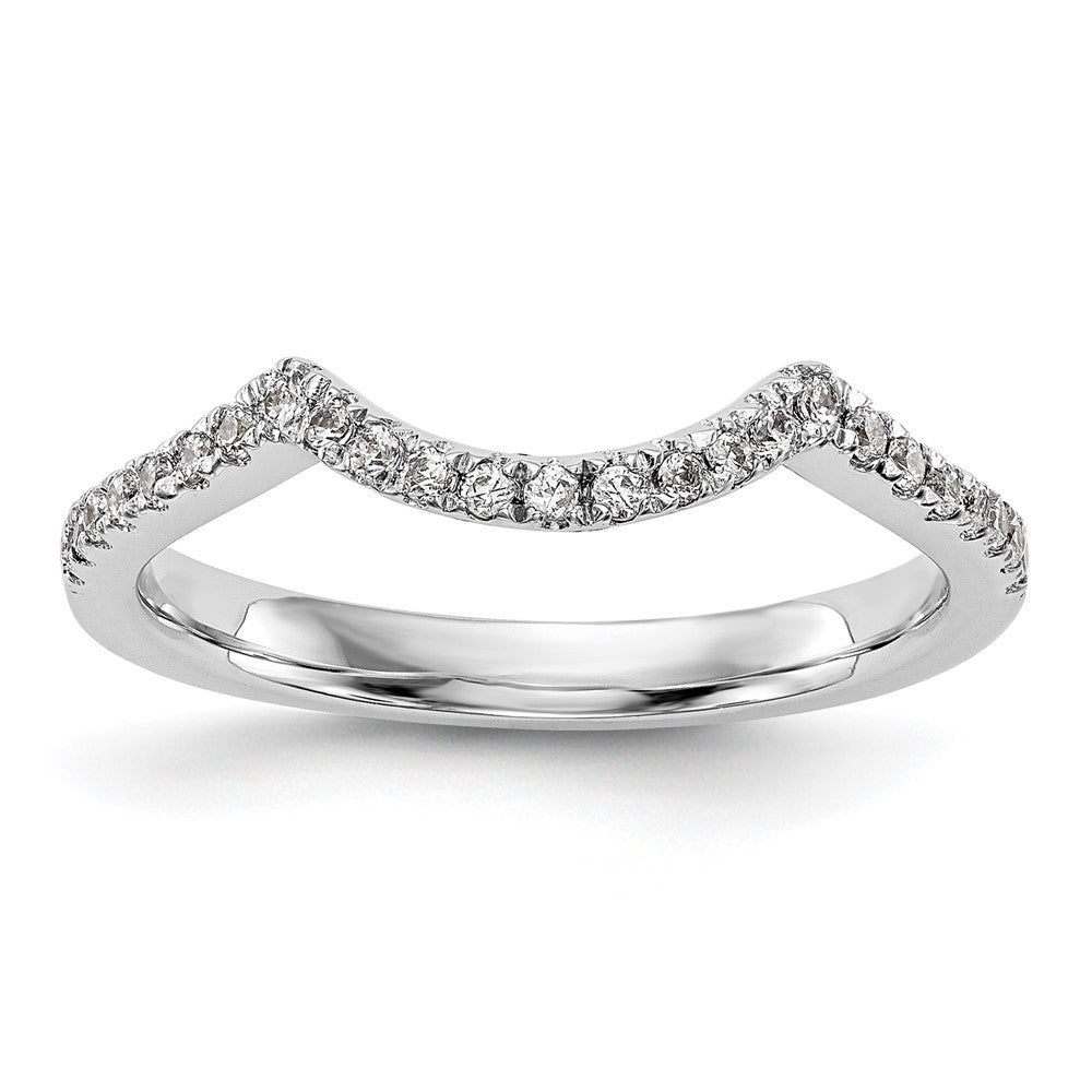 14k White Gold 1/4 ct Lab Grown Diamond VS/SI+ G+ Complete Wedding Band