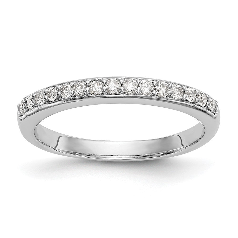 14k White Gold 1/4 ct Lab Grown Diamond VS/SI+ G+ Complete Wedding Band