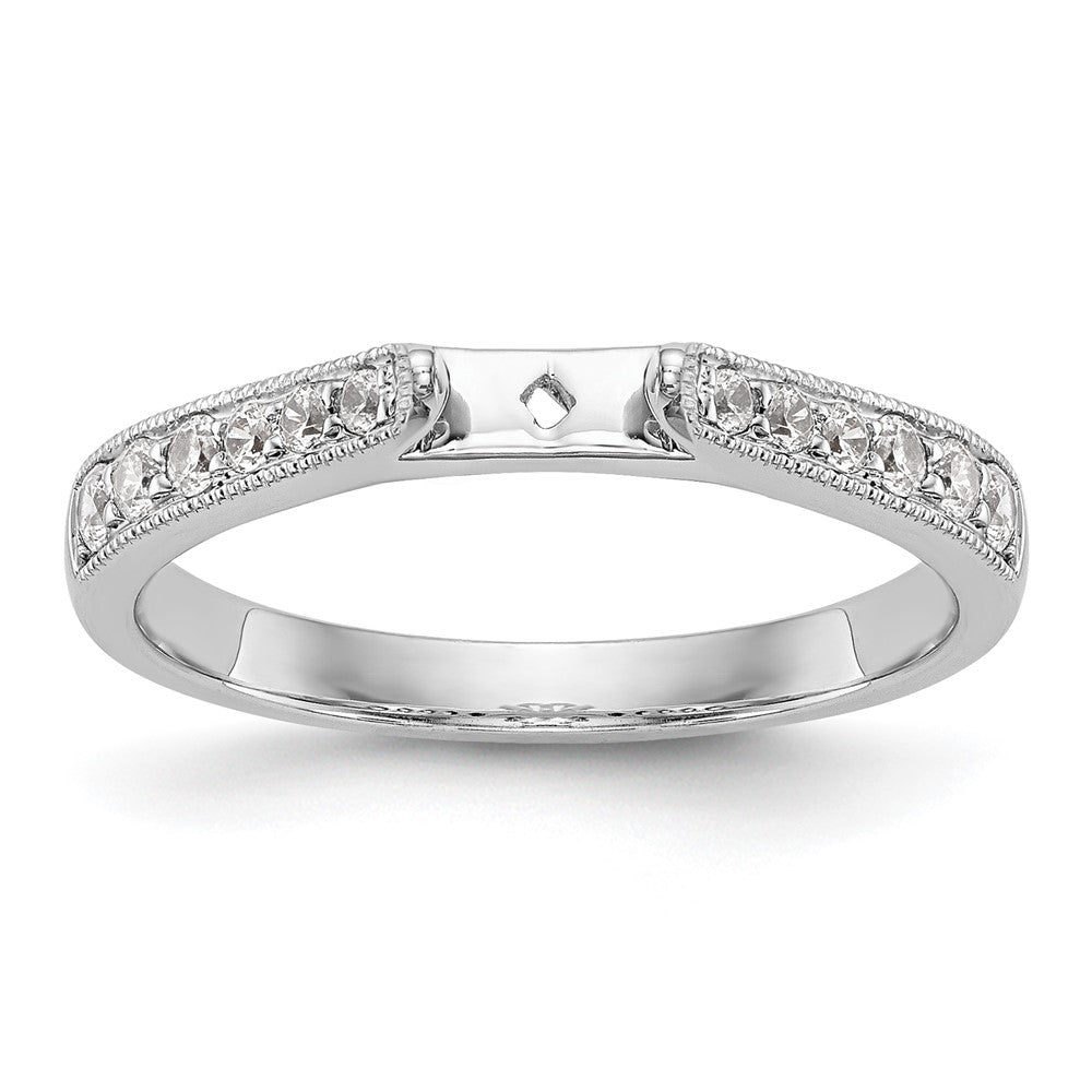 14k White Gold 1/4 ct Lab Grown Diamond VS/SI+ G+ 1 ct Center Semi Eng Ring