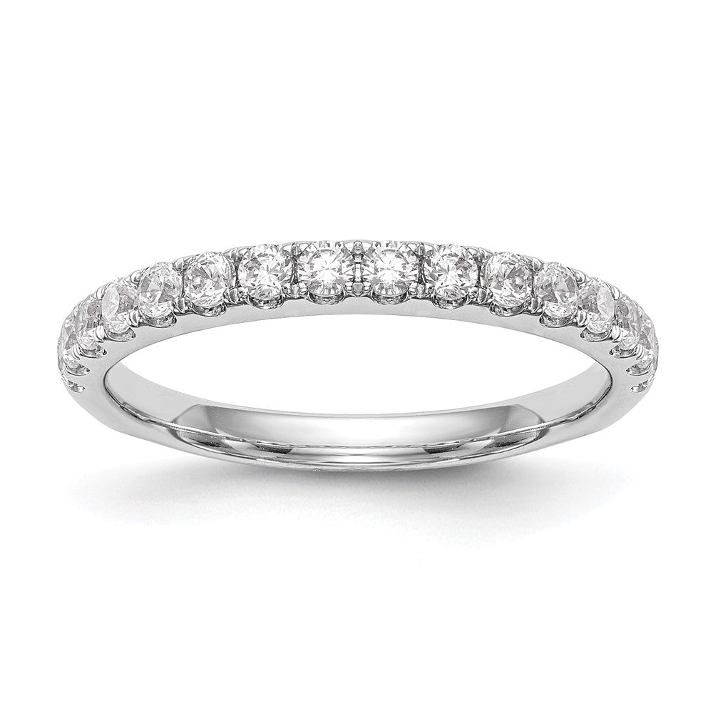 14k White Gold 1/2 ct Lab Grown Diamond VS/SI+ G+ Complete Wedding Band