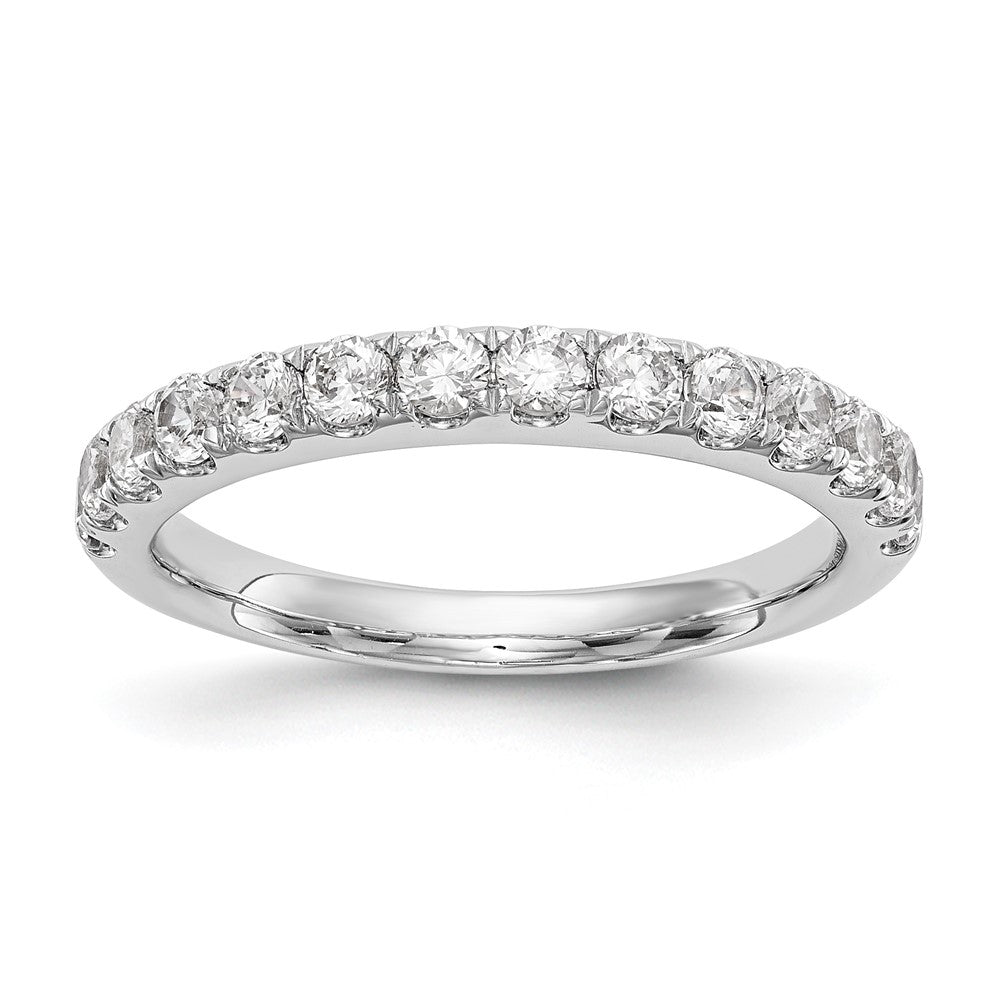 14k White Gold 3/4 ct Lab Grown Diamond VS/SI+ G+ Complete Wedding Band