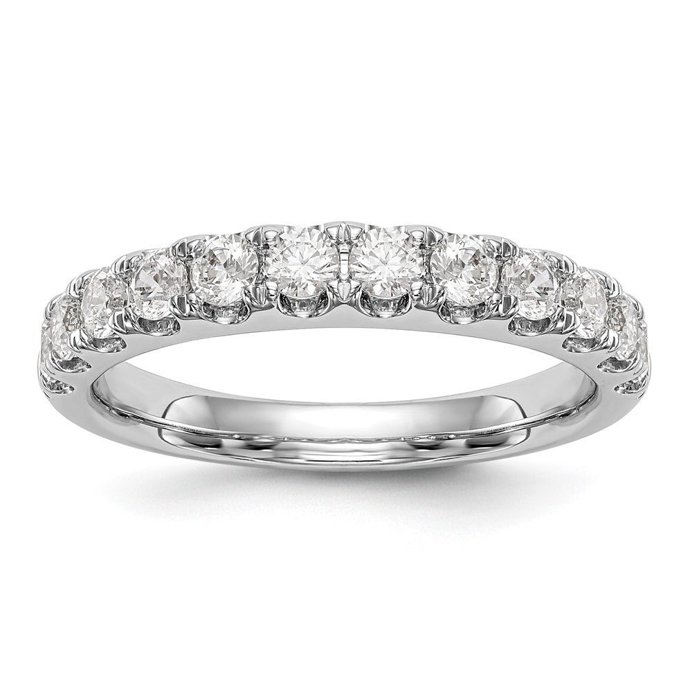 14k White Gold 7/8 ct Lab Grown Diamond VS/SI+ G+ Complete Wedding Band