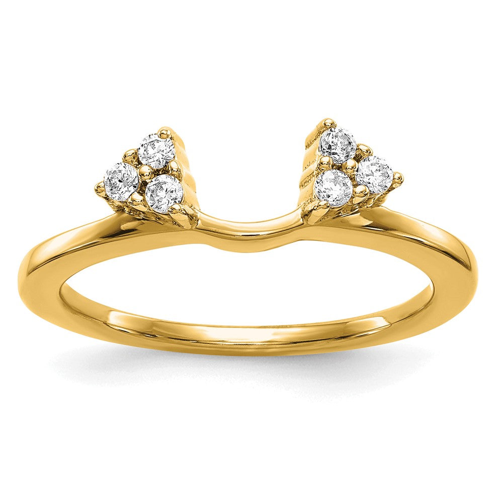 14k 1/6 ct Lab Grown Diamond VS/SI+ G+ Complete Ring Wrap
