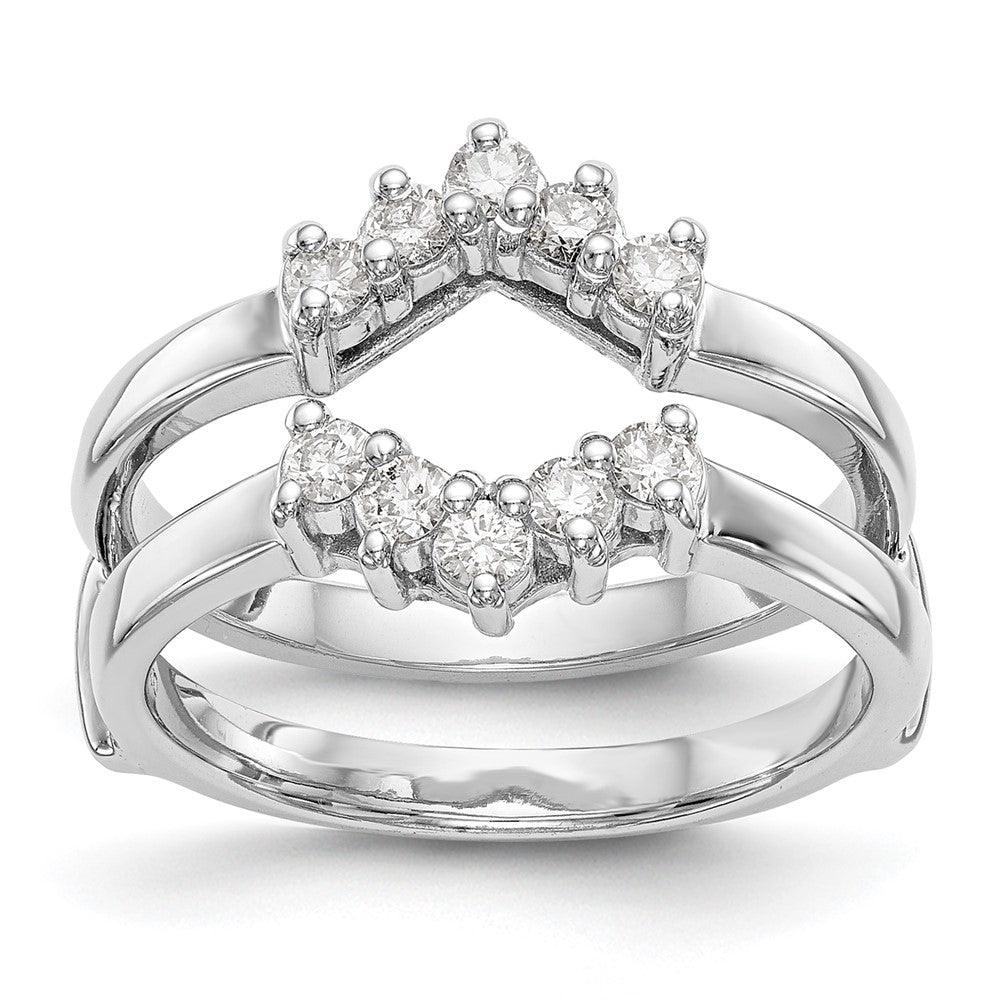 14k White Gold 1/3 ct Lab Grown Diamond VS/SI+ G+ Complete Ring Guard