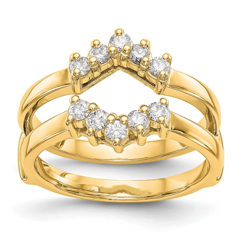 14k 1/3 ct Lab Grown Diamond VS/SI+ G+ Complete Ring Guard