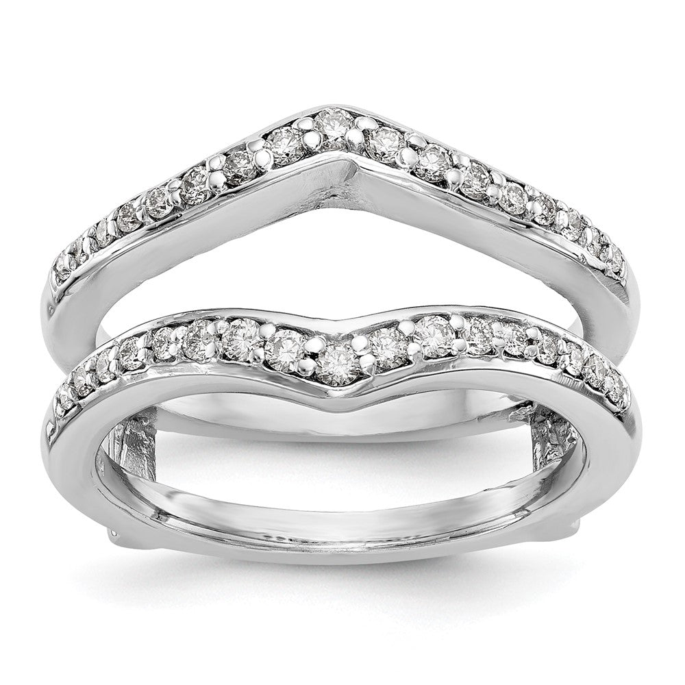 True Origin 14kw 1/2 ct Lab Grown Diamond VS+ F+ Comp. Ring Guard