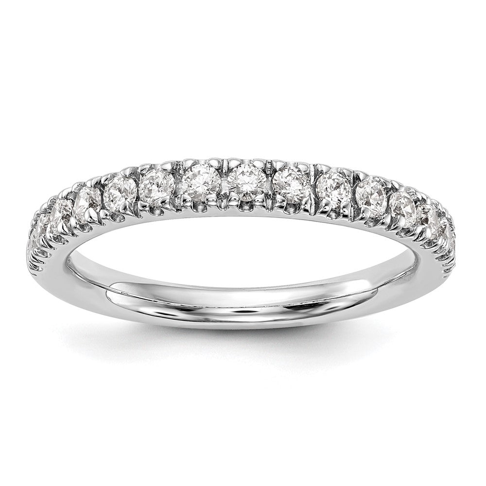 14k White Gold 1/2 ct Lab Grown Diamond VS/SI+ G+ Complete Band