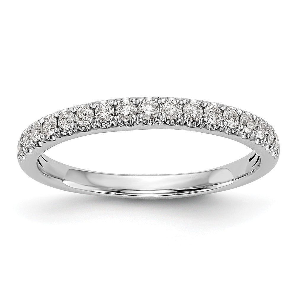 14k White Gold 3/8 ct Lab Grown Diamond VS/SI+ G+ Complete Band