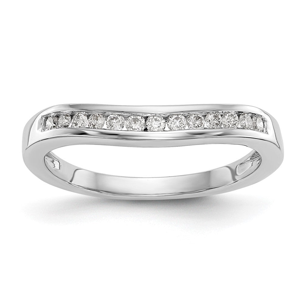 14k White Gold 1/5 ct Lab Grown Diamond VS/SI+ G+ Complete Fashion Band
