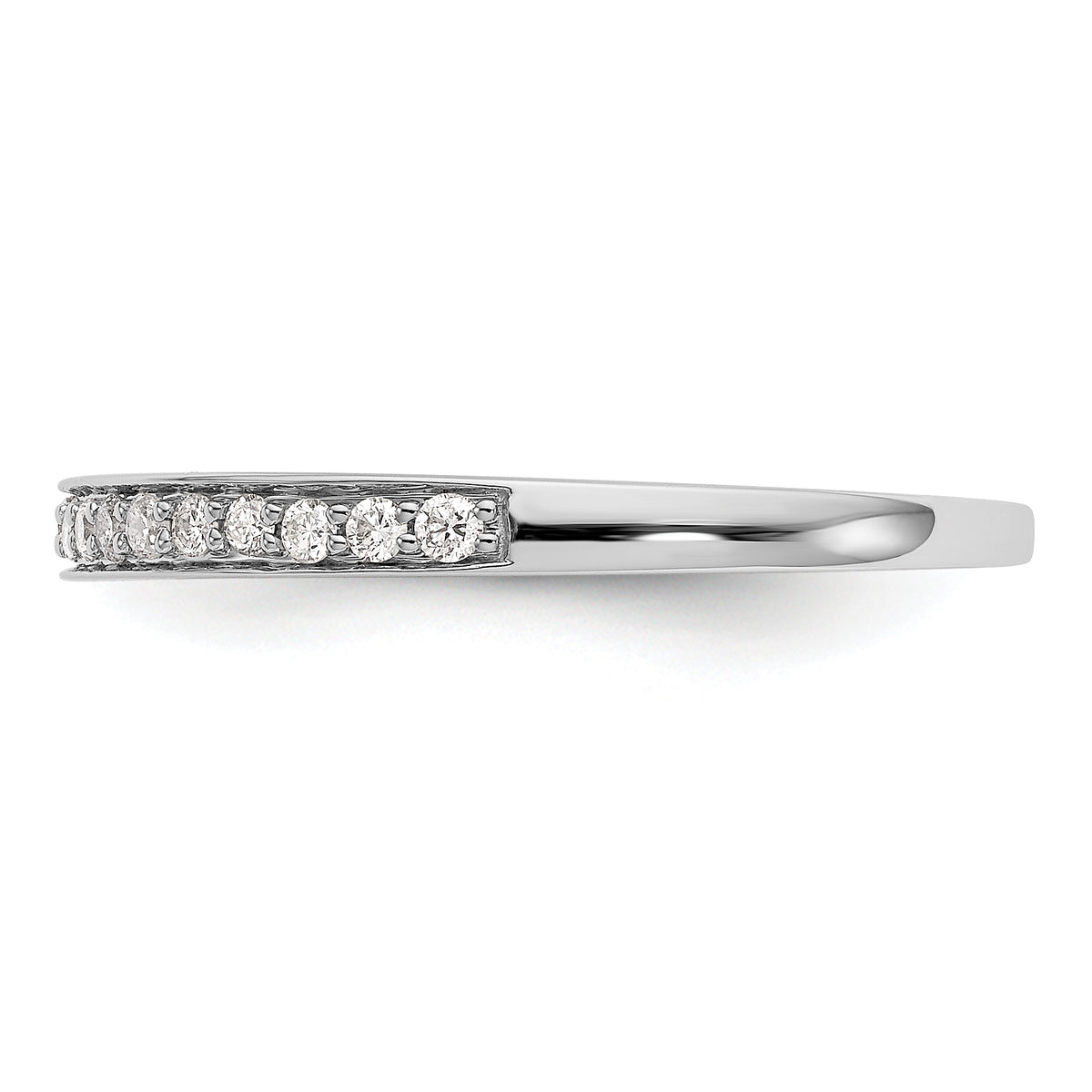 14K White Gold Diamond Band