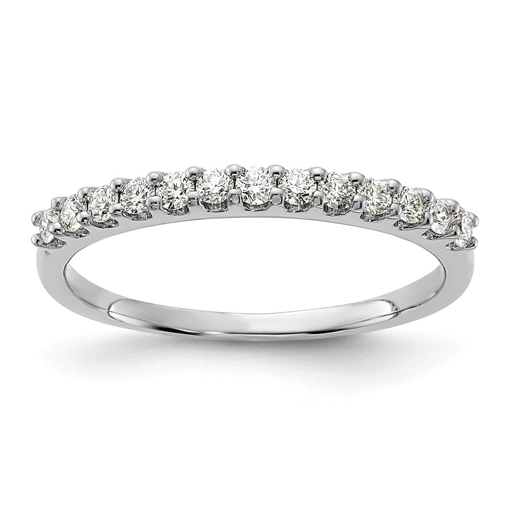 14k White Gold 1/4 ct Lab Grown Diamond VS/SI+ G+ Complete Band