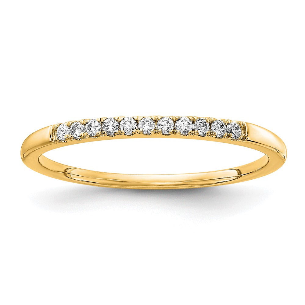 14k 1/10 ct Lab Grown Diamond VS/SI+ G+ Complete Wedding Band