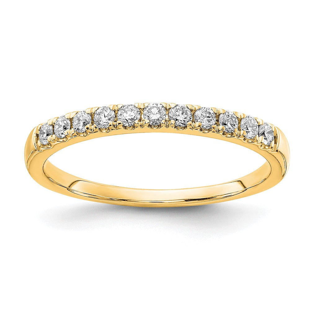 14k 1/5ct Lab Grown Diamond VS/SI+ G+ Complete Wedding Band
