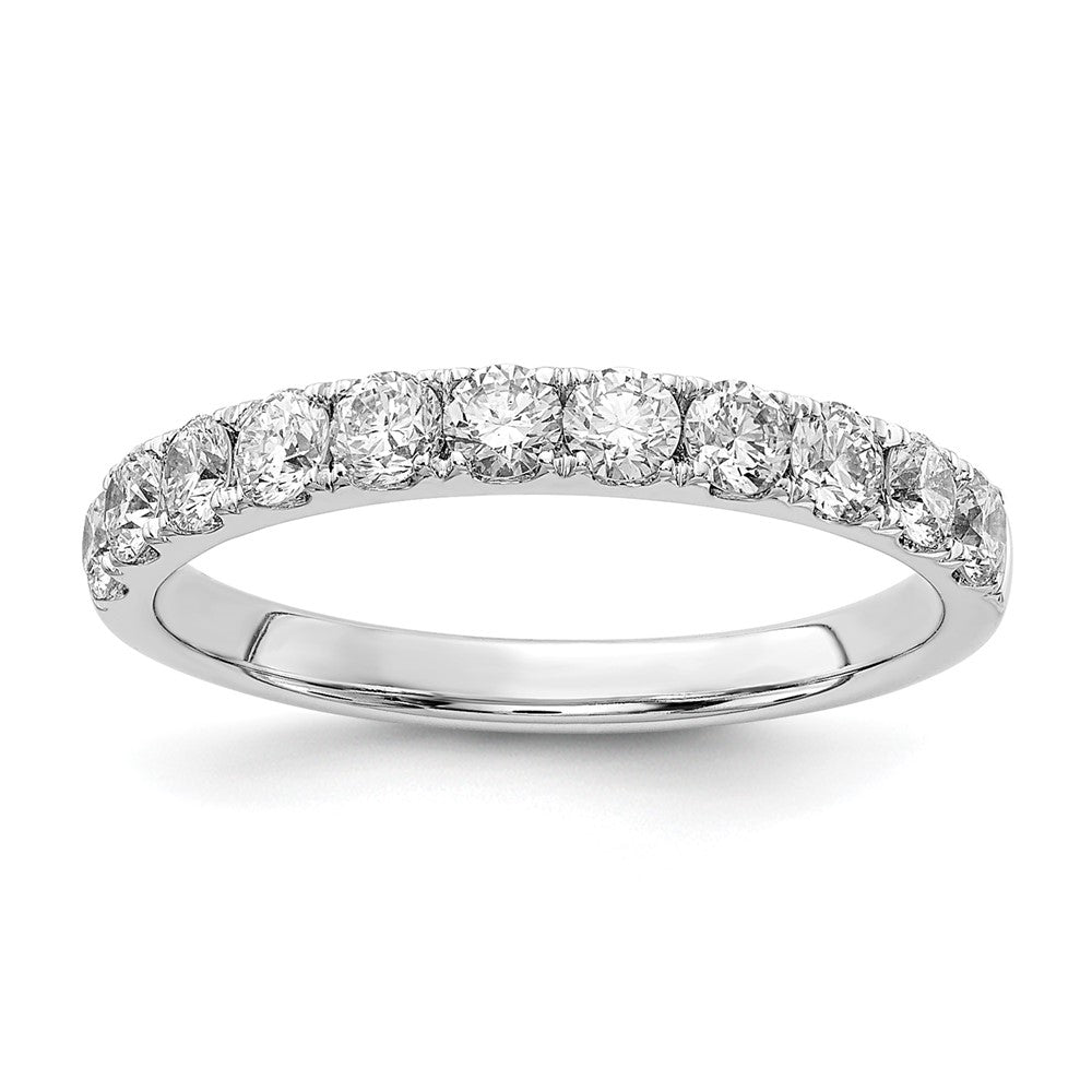 14k White Gold 3/4 ct Lab Grown Diamond VS/SI+ G+ Complete Wedding Band