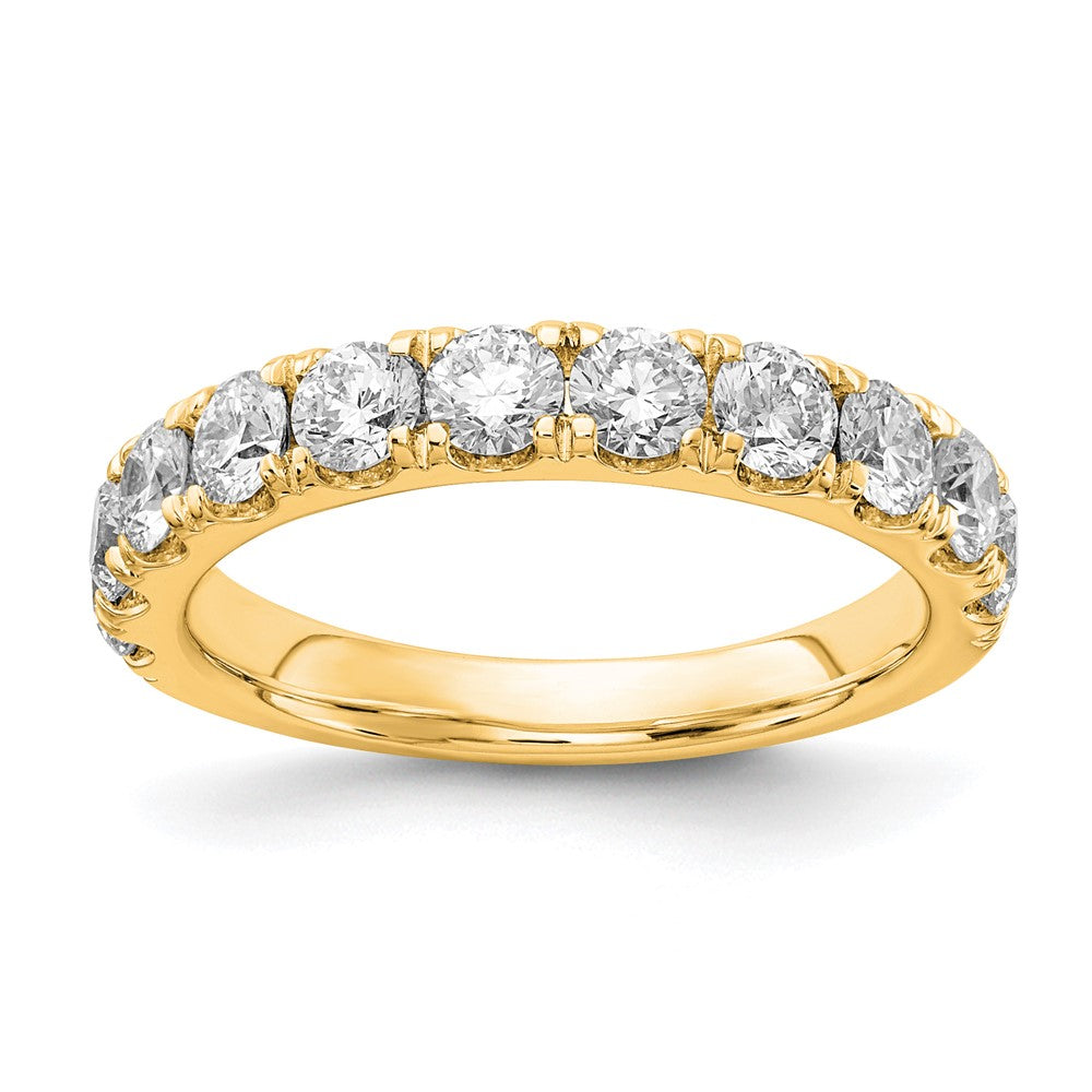 14k 1 1/2 ct Lab Grown Diamond VS/SI+ G+ Complete Wedding Band