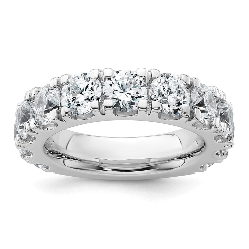 14k White Gold 5 1/3ct Cert Lab Grown Diamond VS+ F+ Comp Wedding Band