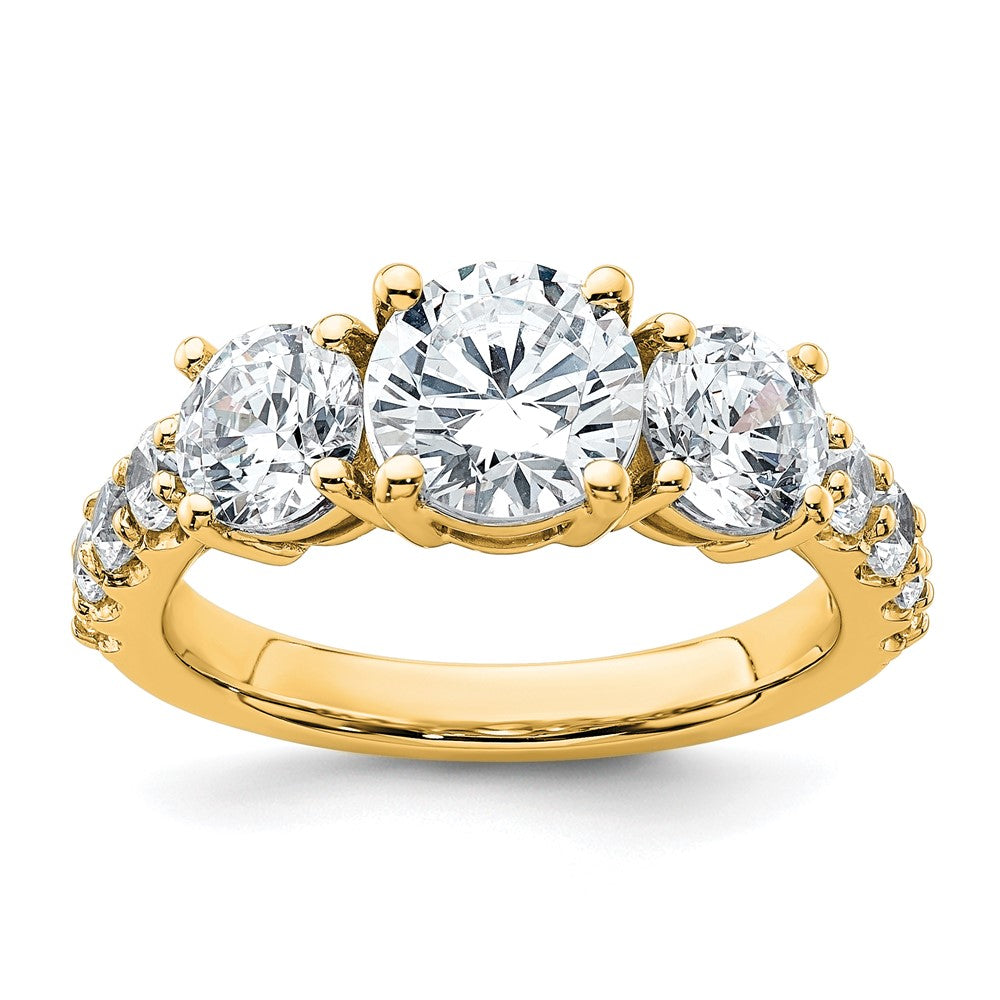 14ky 3ct. Round Diamond Ring Mounting