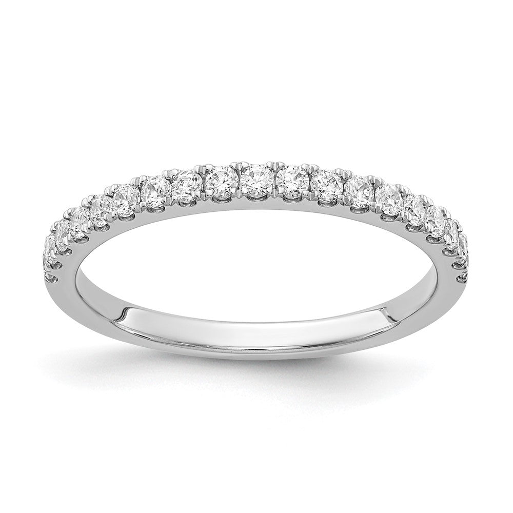 14k White Gold 3/8 ct Lab Grown Diamond VS/SI+ G+ Complete Band