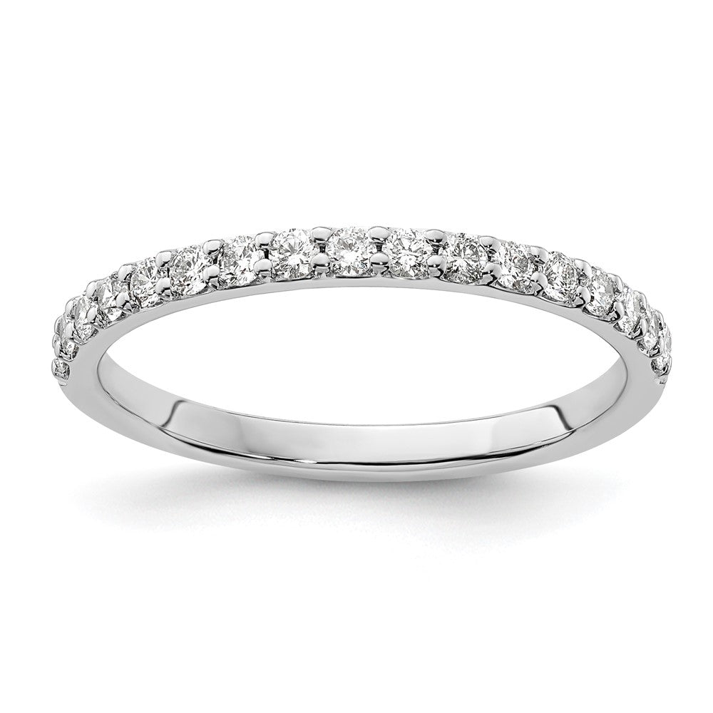 14k White Gold 1/3 ct Lab Grown Diamond VS/SI+ G+ Complete Band