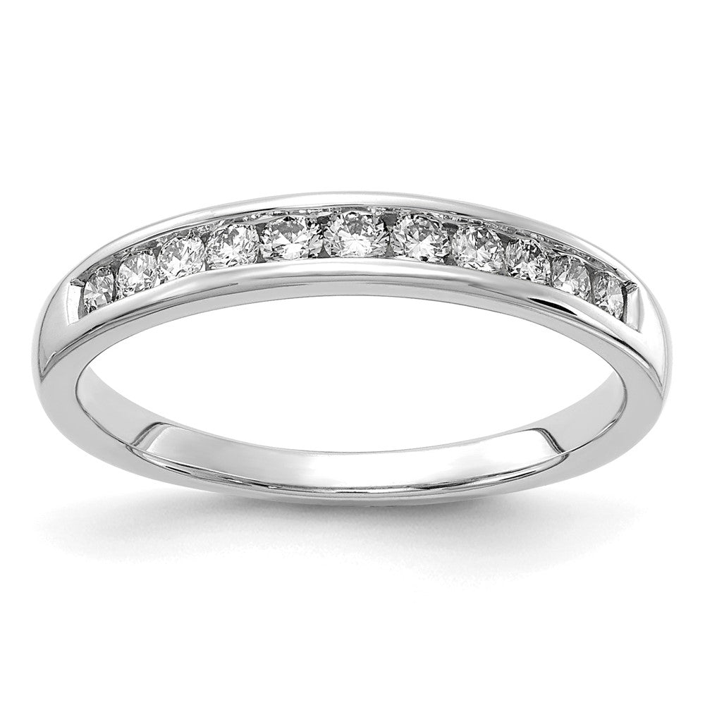 14k White Gold 1/3 ct Lab Grown Diamond VS/SI+ G+ Complete Band