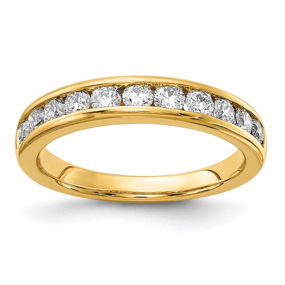 14k 3/4 ct Lab Grown Diamond VS+ F+ Complete Channel Set Band