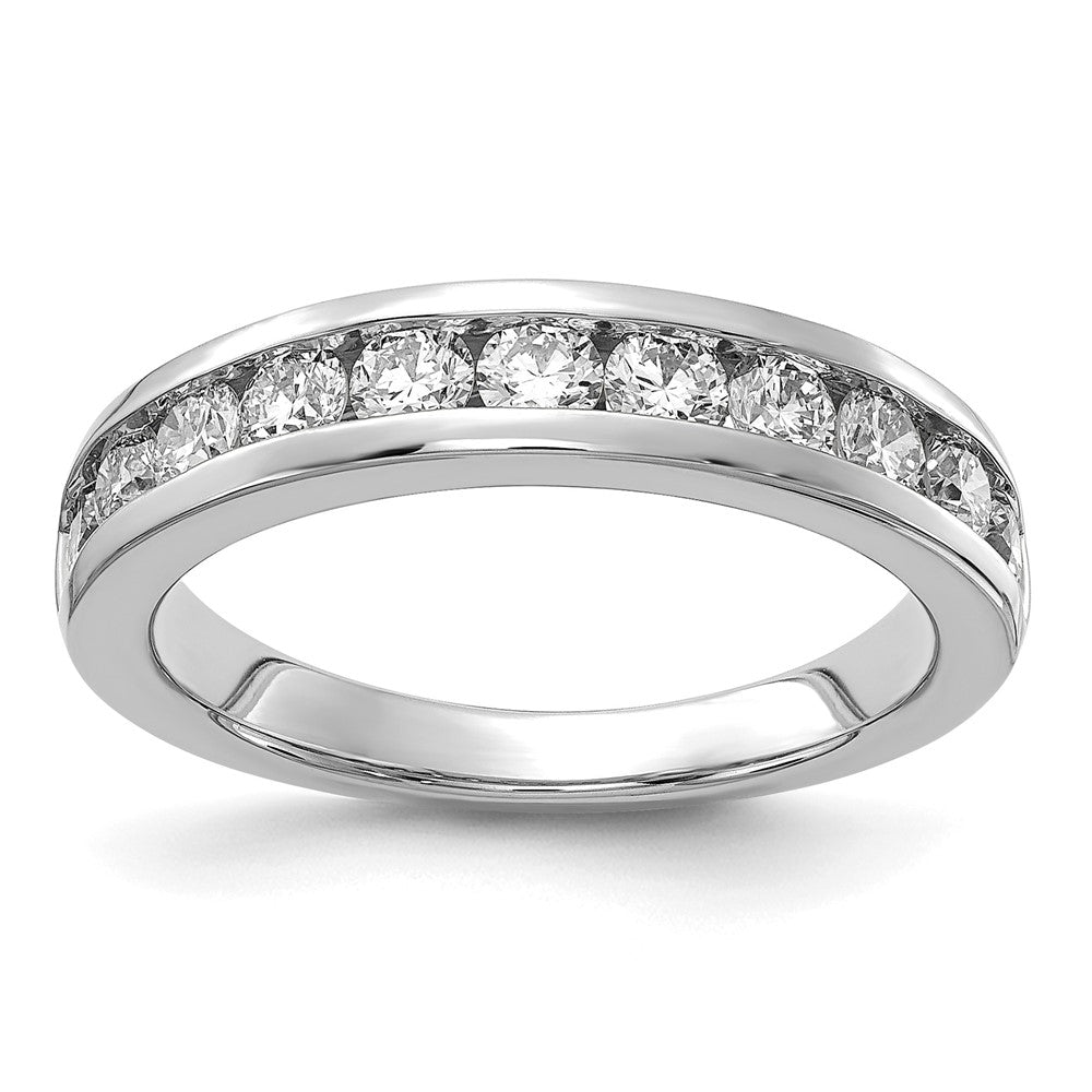 14k White Gold 1 ct Lab Grown Diamond VS/SI+ G+ Complete Band
