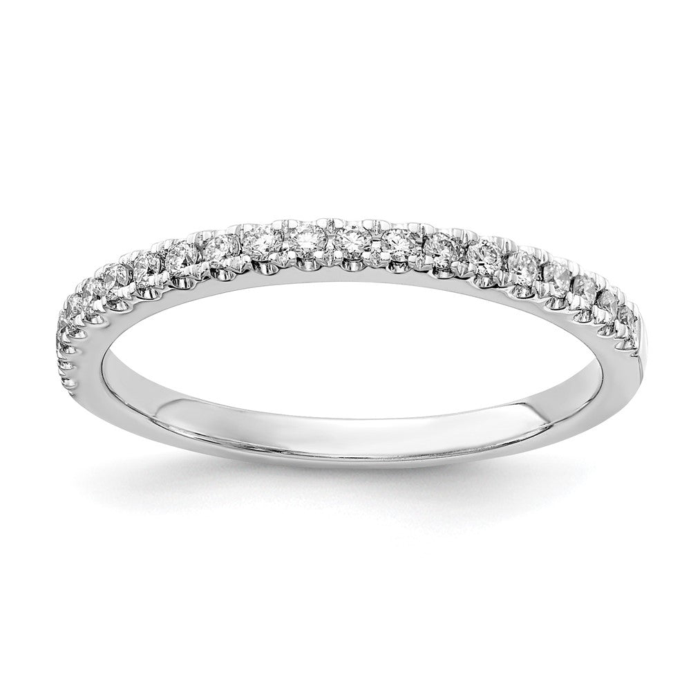 14k White Gold 1/5 ct Lab Grown Diamond VS+ F+ Complete Wedding Band