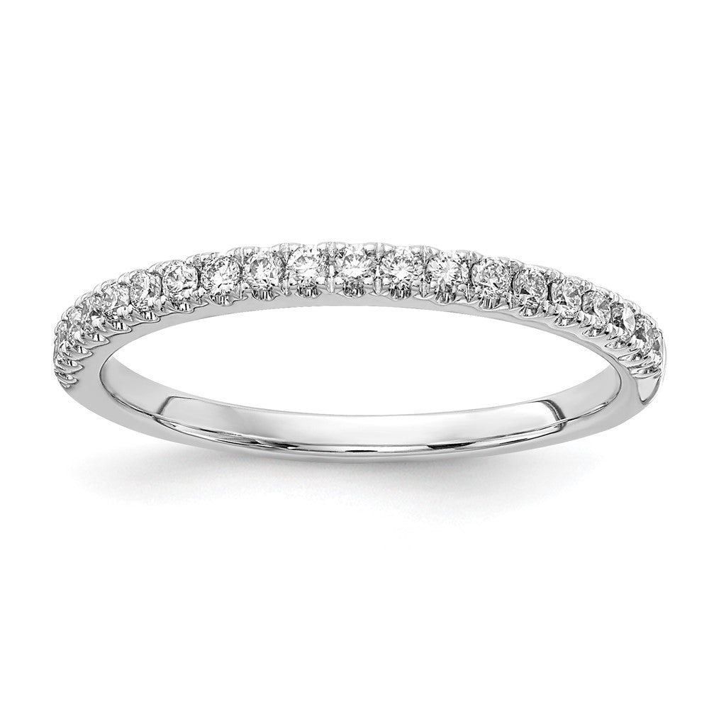 14k White Gold 1/4 ct Lab Grown Diamond VS+ F+ Complete Wedding Band