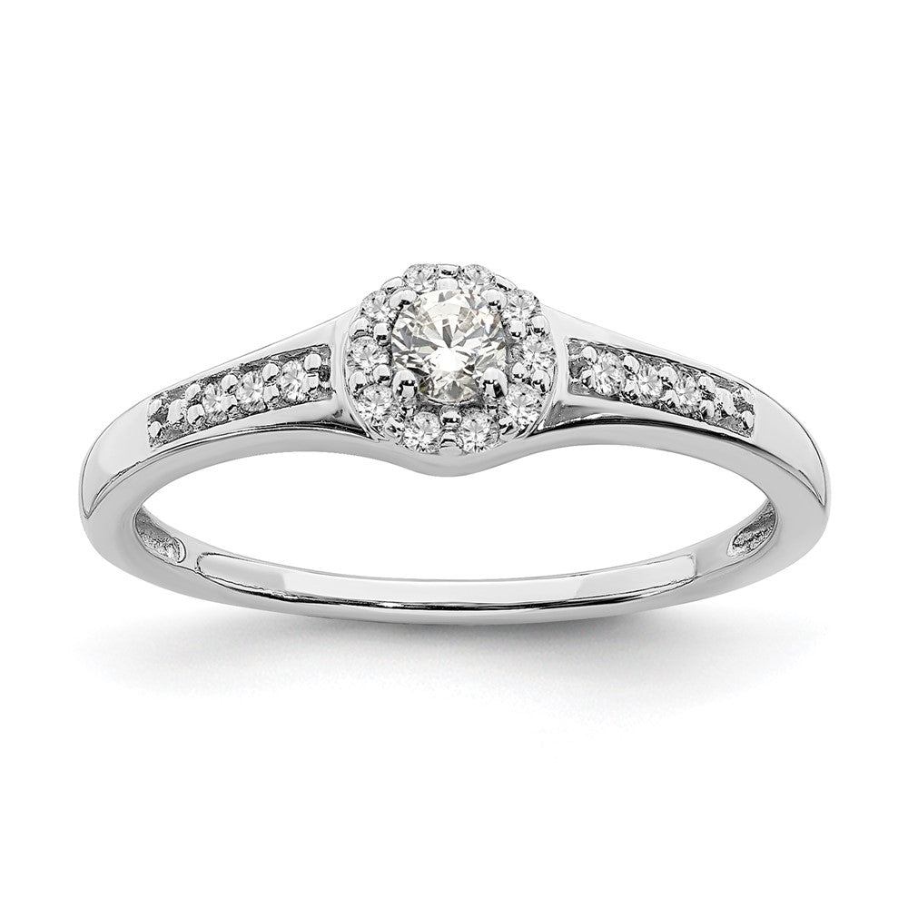 10kw 1/5ct Lab Grown Diamond VS/SI+ G+ Complete Cluster Eng Ring