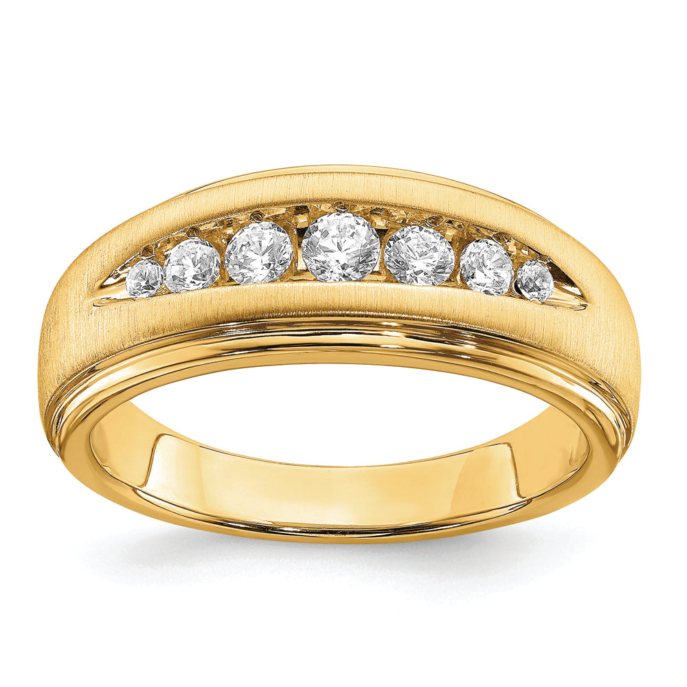 10K Lab Grown Diamond&comma; VS/SI FGH Men's Ring