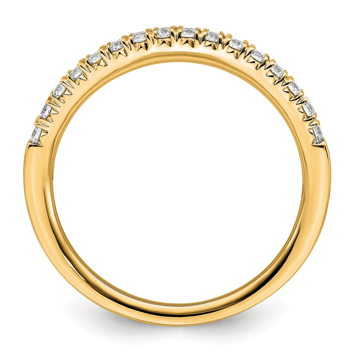 14K Gold Lab Grown Diamond VS/SI FGH Wedding Band
