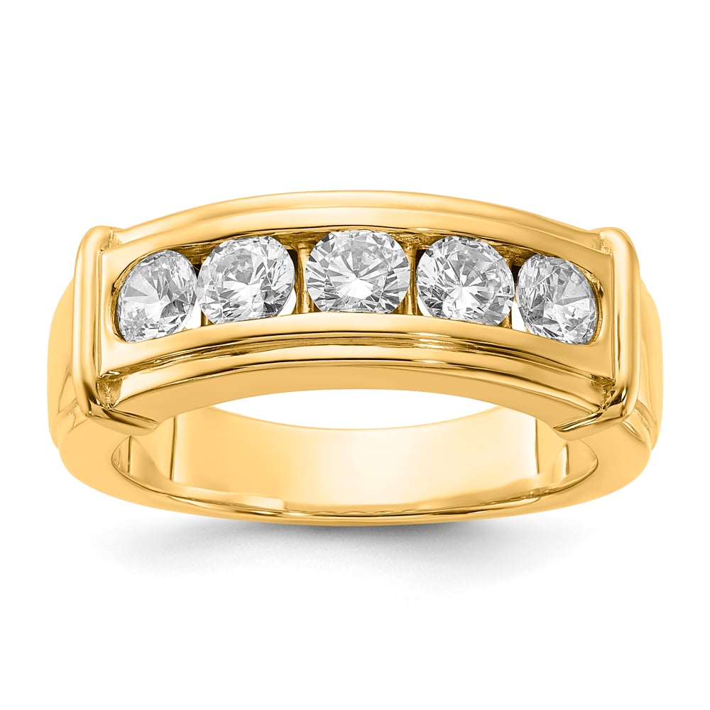 10k Lab Grown VS/SI FGH Dia Ring Rd 5-.3ct Dia:LG