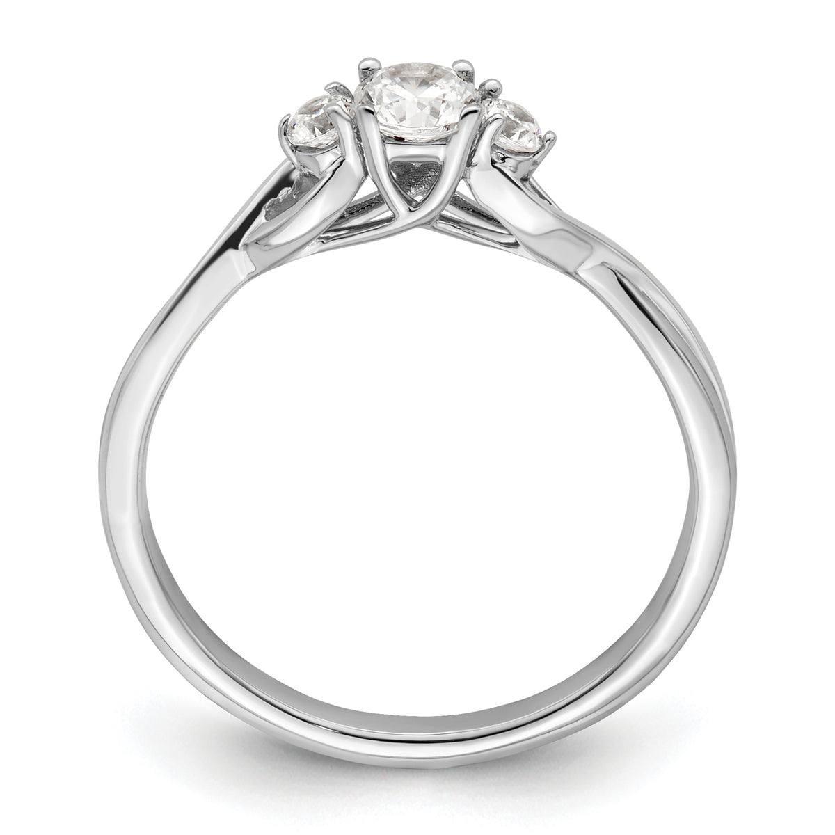 10k WG Lab Grown VS/SI FGH Diamond Fashion Ring