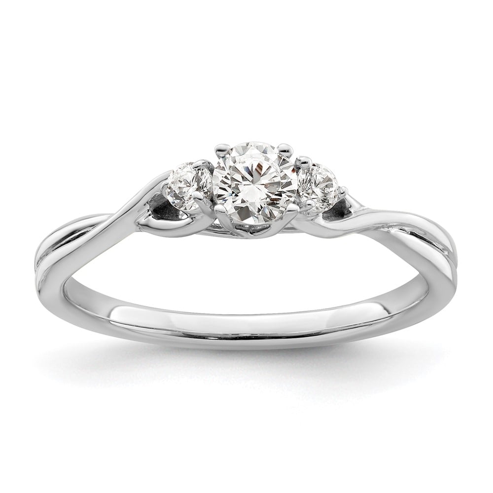 10k WG Lab Grown VS/SI FGH Diamond Fashion Ring