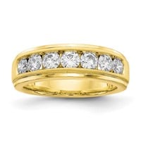 10K Lab Grown Diamond&comma; VS/SI FGH Men's Ring