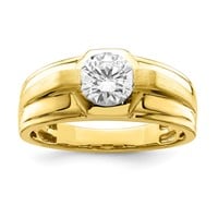 10ky Certified Lab Grown VS/SI FGH Dia Complete Men's Ring