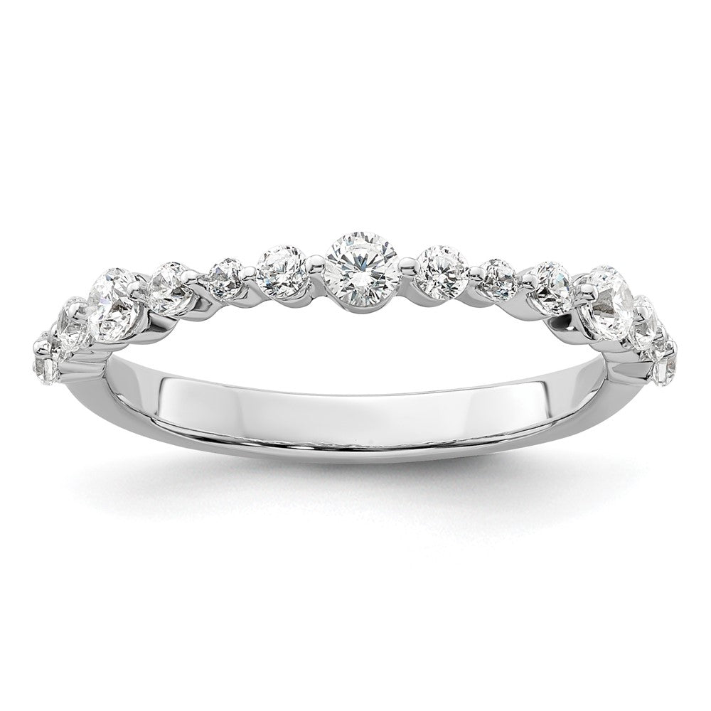 14k White Gold 1/2ct Lab Grown Diamond VS/SI+ G+ Complete Fashion Band