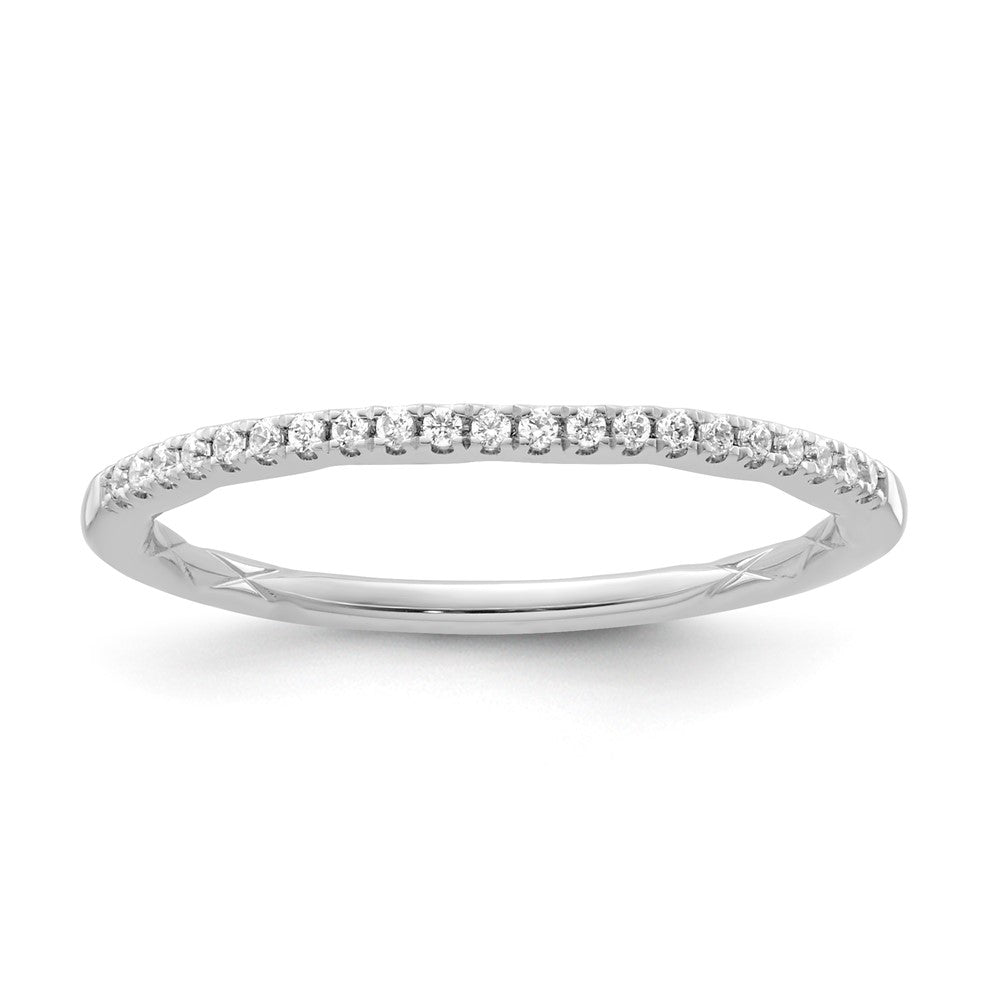 14k 1/10ct Lab Grown Diamond VS+ F+ Complete Wedding Band