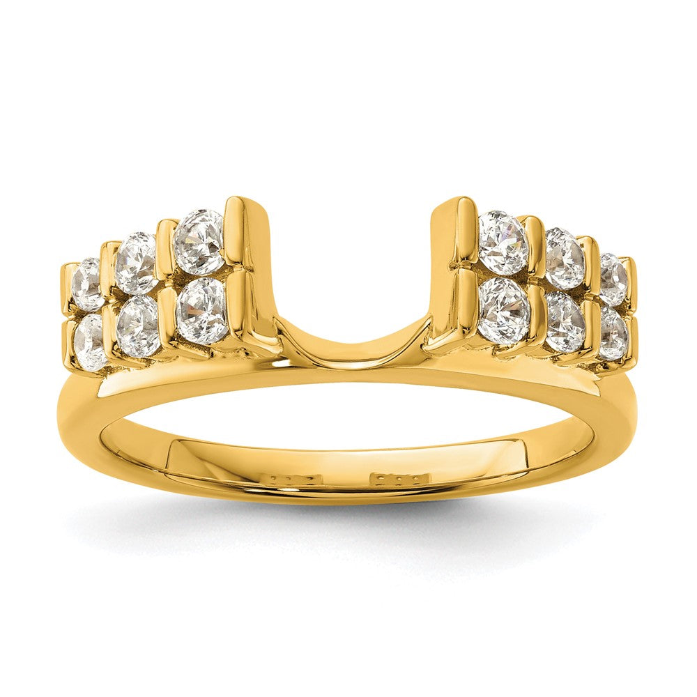 14k 1/2 ct Lab Grown Diamond VS/SI+ G+ Complete Ring Wrap