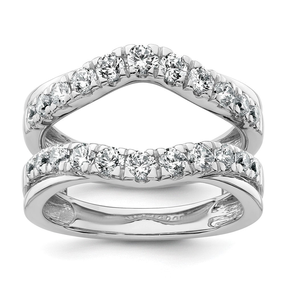 14k White Gold 1 1/5ct Lab Grown Diamond VS/SI+ G+ Complete Ring Guard