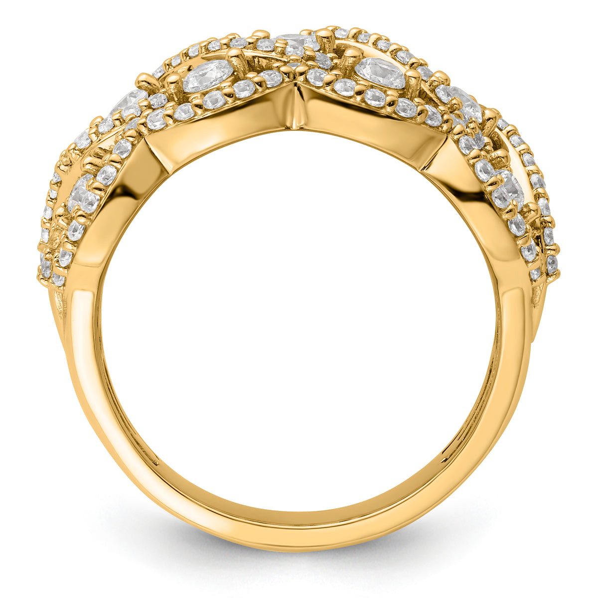 10ky Lab Grown Diamond VS/SI FGH Fashion Ring